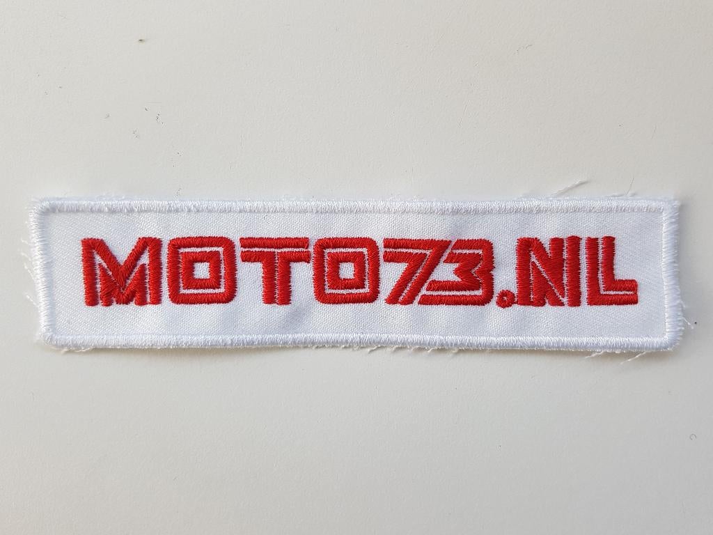 Moto 73 patch badge opnaai embleem, Verzamelen, Ophalen of Verzenden, Nieuw, Motoren