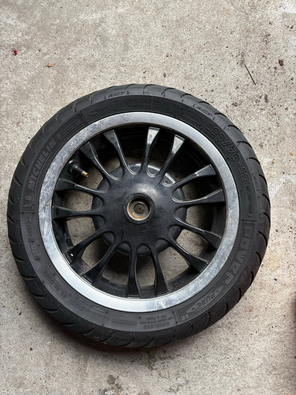 Vespa Sprint Primavera Velg en Wiel - Michelin Power Pure, Ophalen, Gebruikt, Overige typen, Vespa