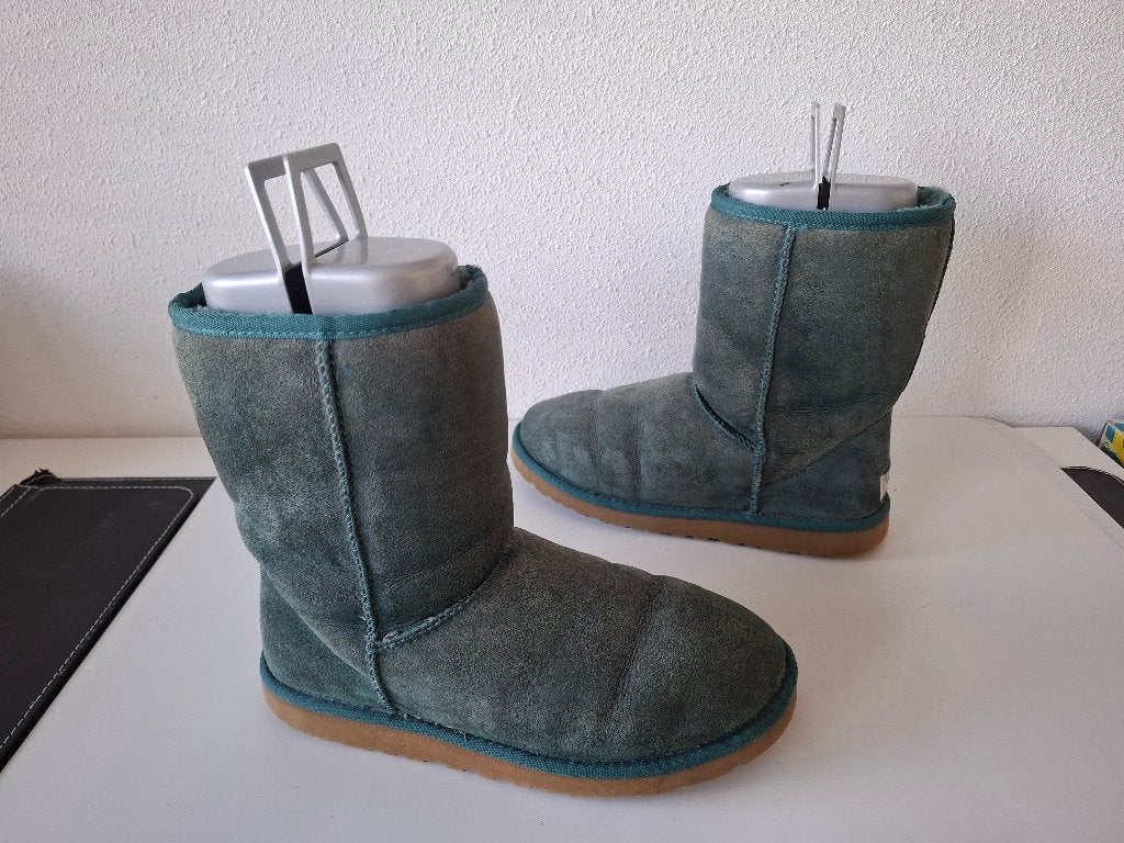 Ugg maat 39 classic short petrol groene laarsjes boots, Verzenden, Lage of Enkellaarzen, Ugg / UGG, Gedragen