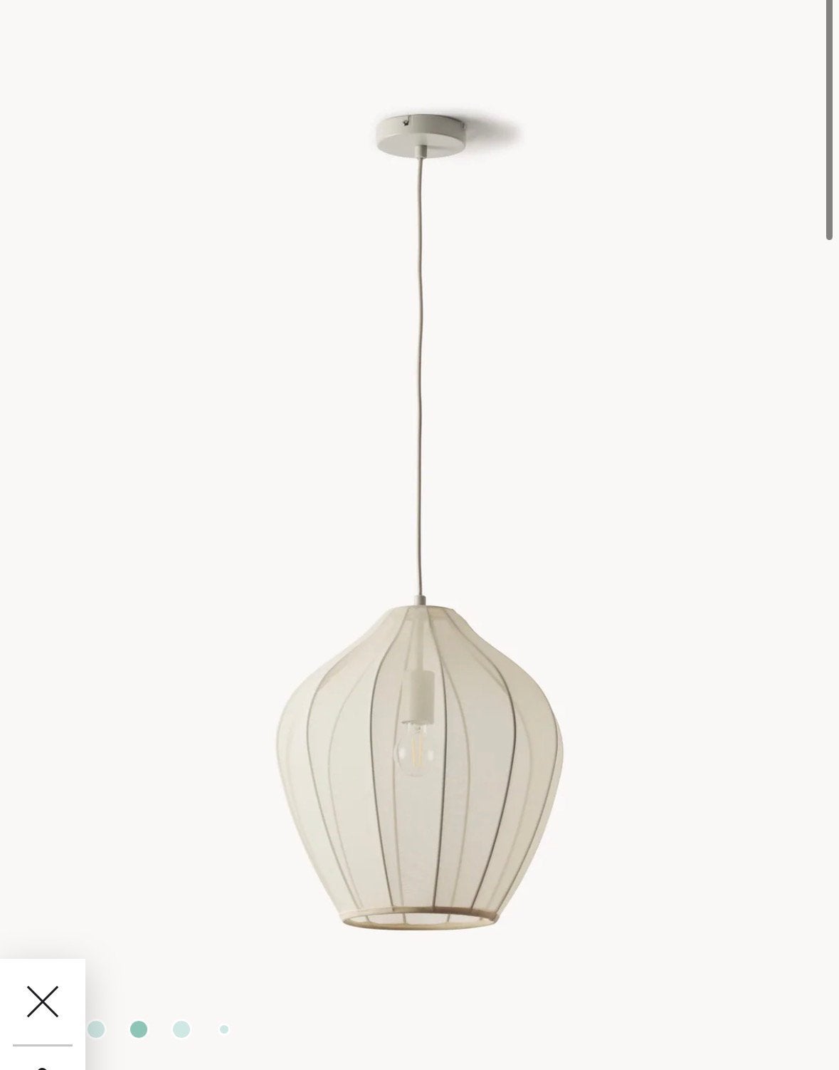 WESTWING COLLECTION Beau Hanglamp van netstof, Ophalen of Verzenden, Zo goed als nieuw