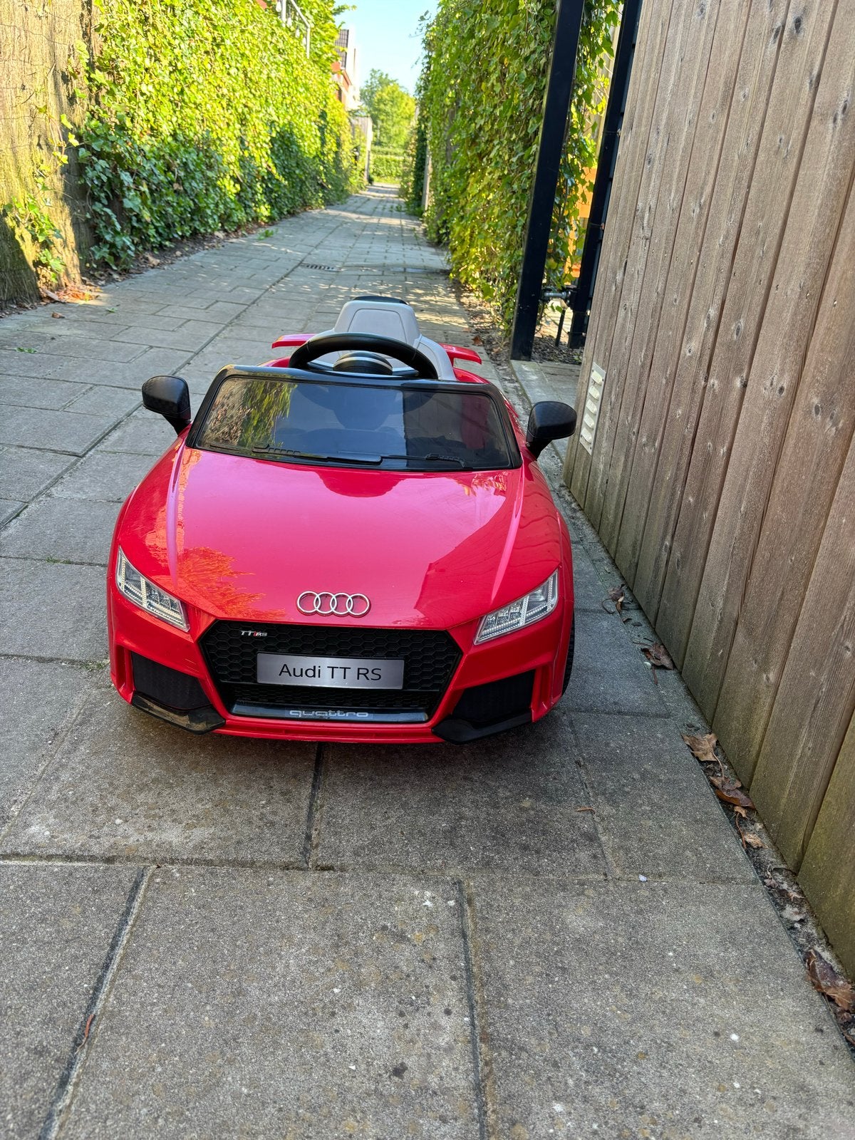 Elektrische kinderauto Audi TT RS - Nieuwe accu nodig, Ophalen, Gebruikt