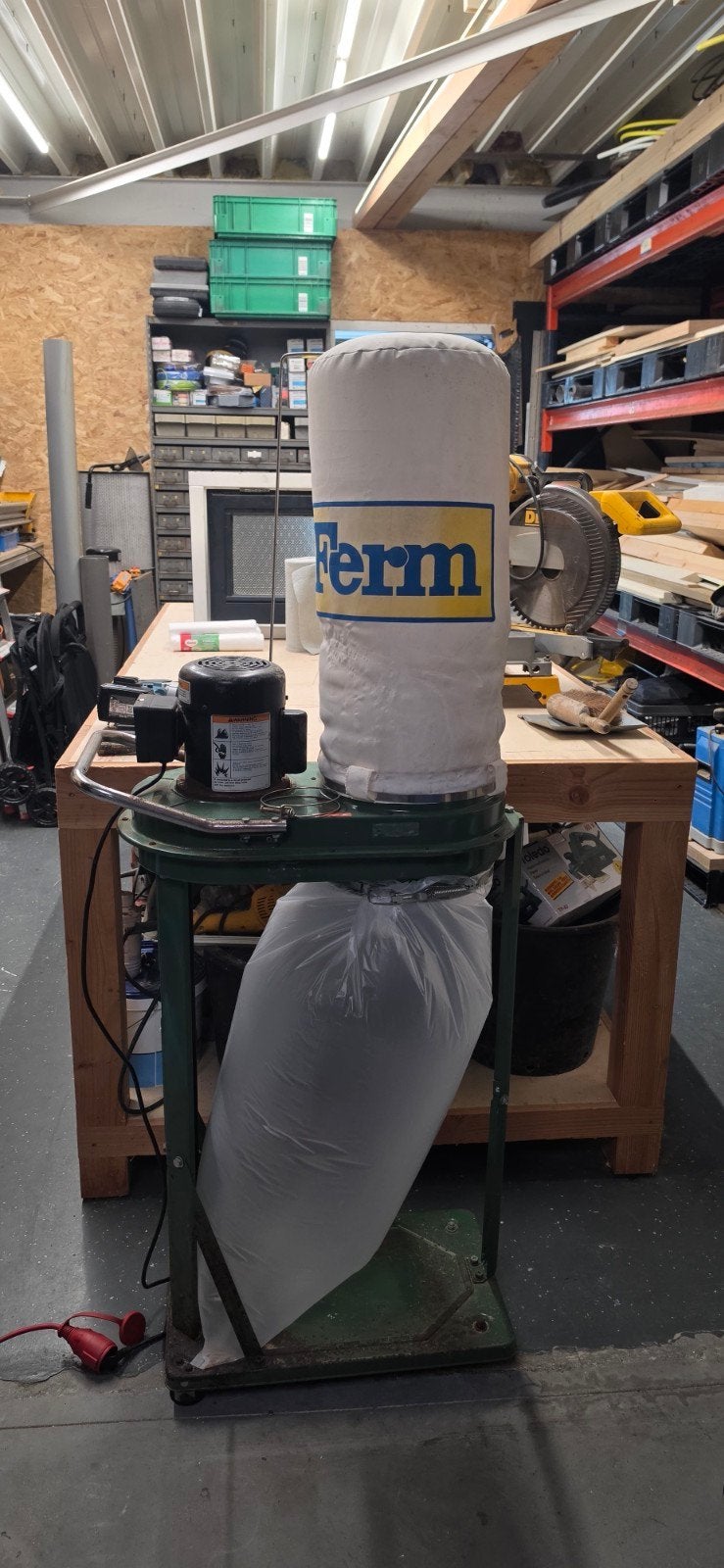 Ferm Afzuiger - Stofafzuiging voor Werkplaats, Ophalen, Gebruikt, Afzuiger