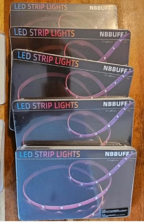 Te ruil: 3 LED strips op USB incl afstandsbediening, Instelbare kleurtemperatuur, Meerkleurig, Nieuw, Ophalen of Verzenden