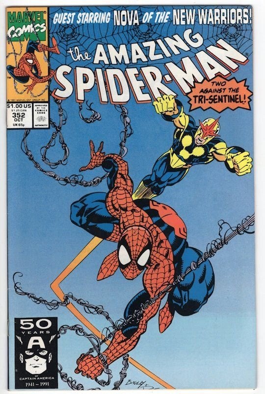 Amazing Spider-Man (Marvel, 1963 1st Series) #352, Eén comic, Ophalen of Verzenden, Zo goed als nieuw, Amerika