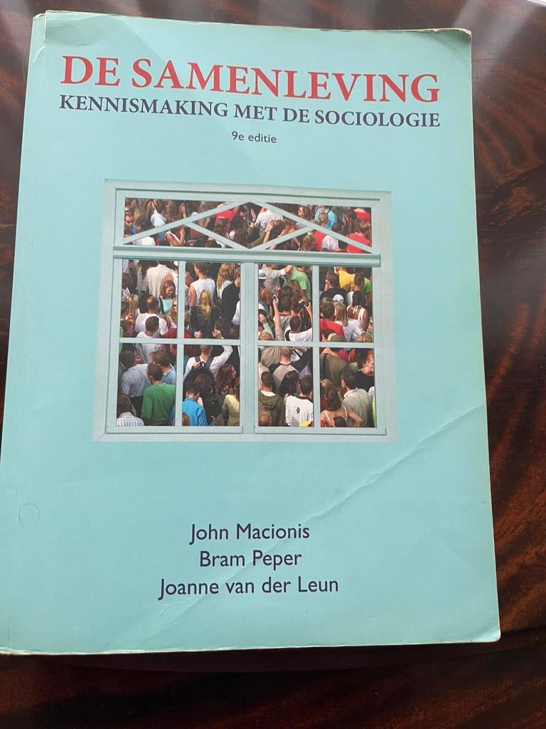 De Samenleving Kennismaking Met De Sociologie, Boeken, Ophalen of Verzenden, Alpha, Gelezen, HBO