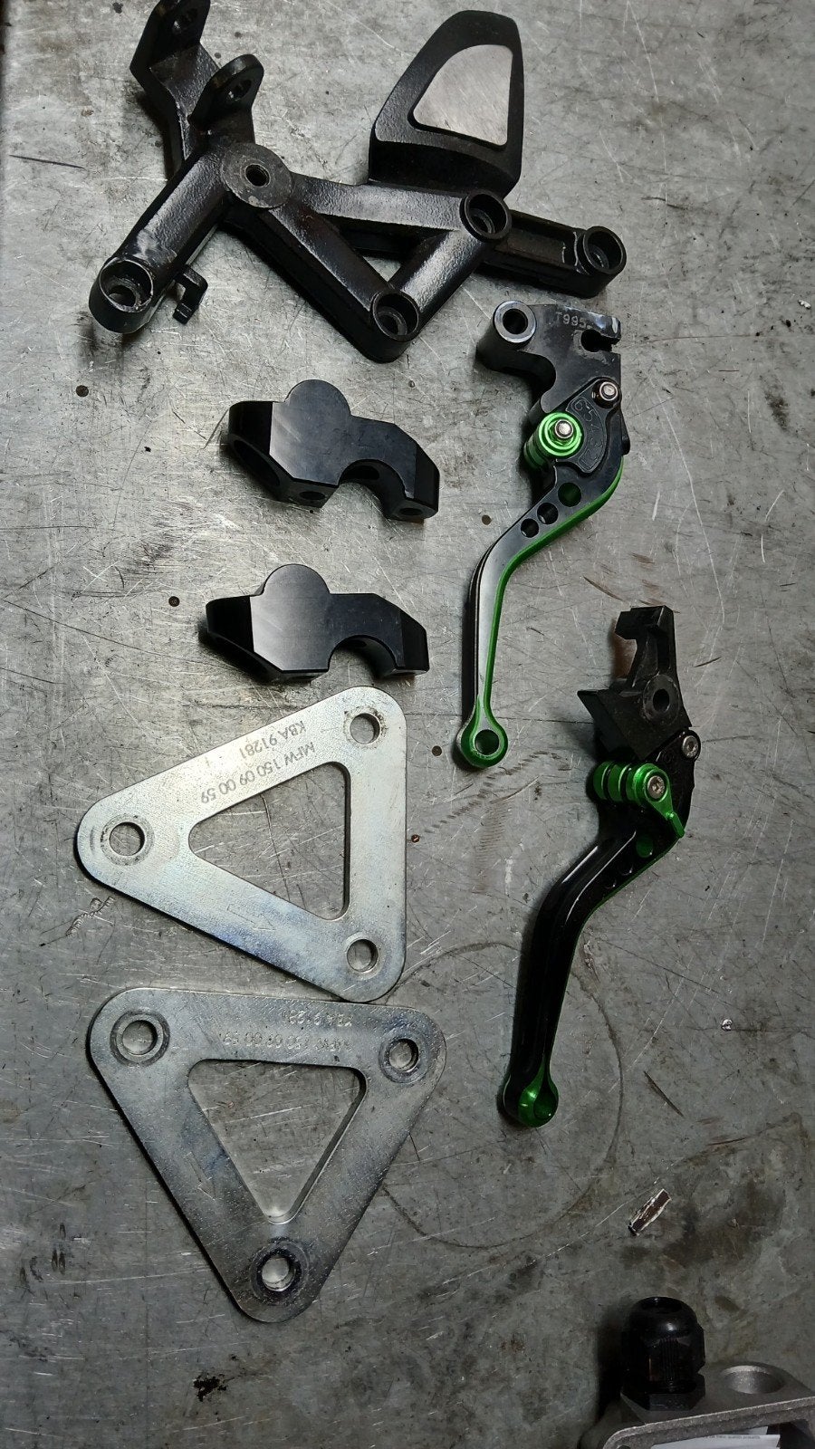 stuur verhogers handels achter veer verlagers. kawasaki, Ophalen of Verzenden
