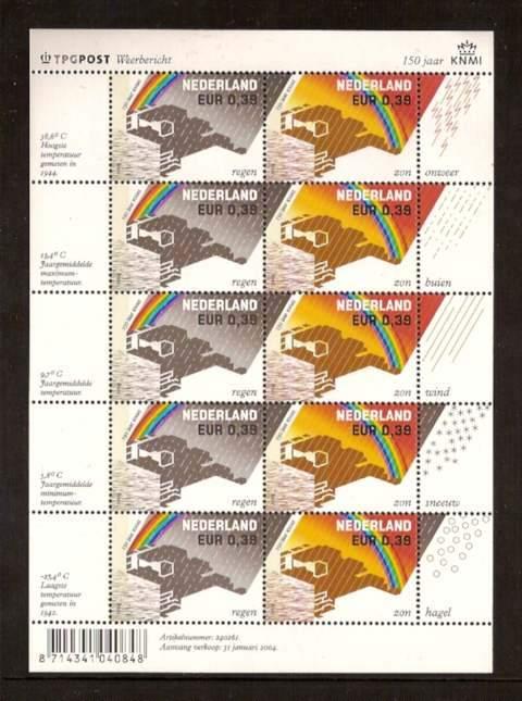 Nederland NVPH nr V2248/9 postfris 150 jaar KNMI 2004, Postzegels en Munten, Ophalen of Verzenden, Na 1940, Postfris