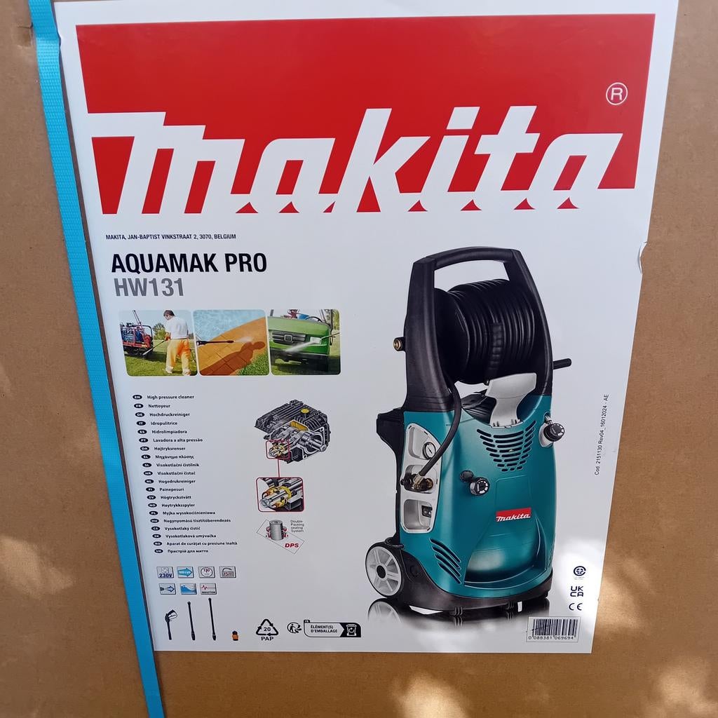 Makita HW131 Hogedrukreiniger - 2200W - 130 bar NIEUW, Ophalen, Nieuw, Elektrisch, Makita