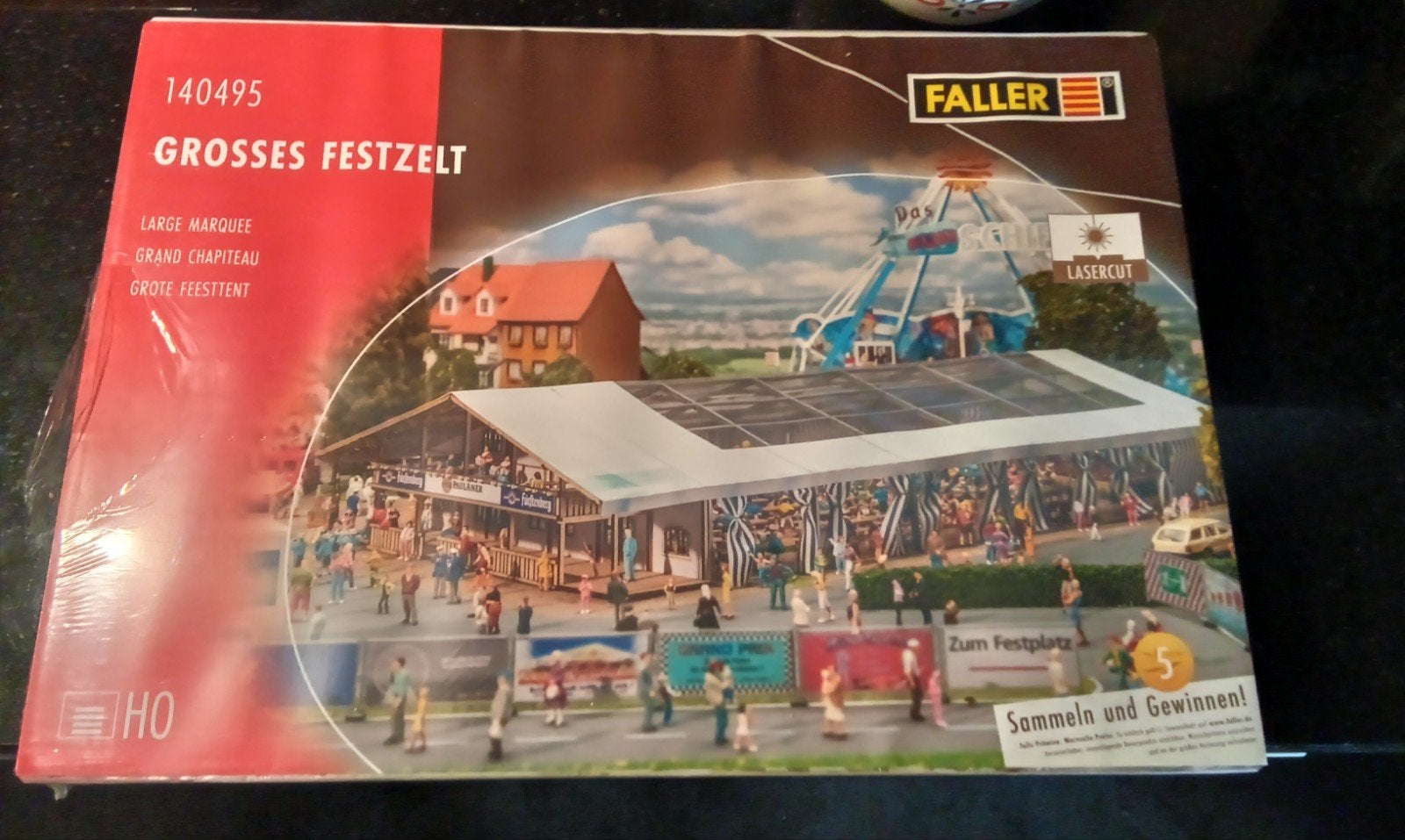 Faller 140495 Kermis Feesttent Bouwdoos Nieuw in Folie, Ophalen of Verzenden, Nieuw, 1:50 tot 1:144