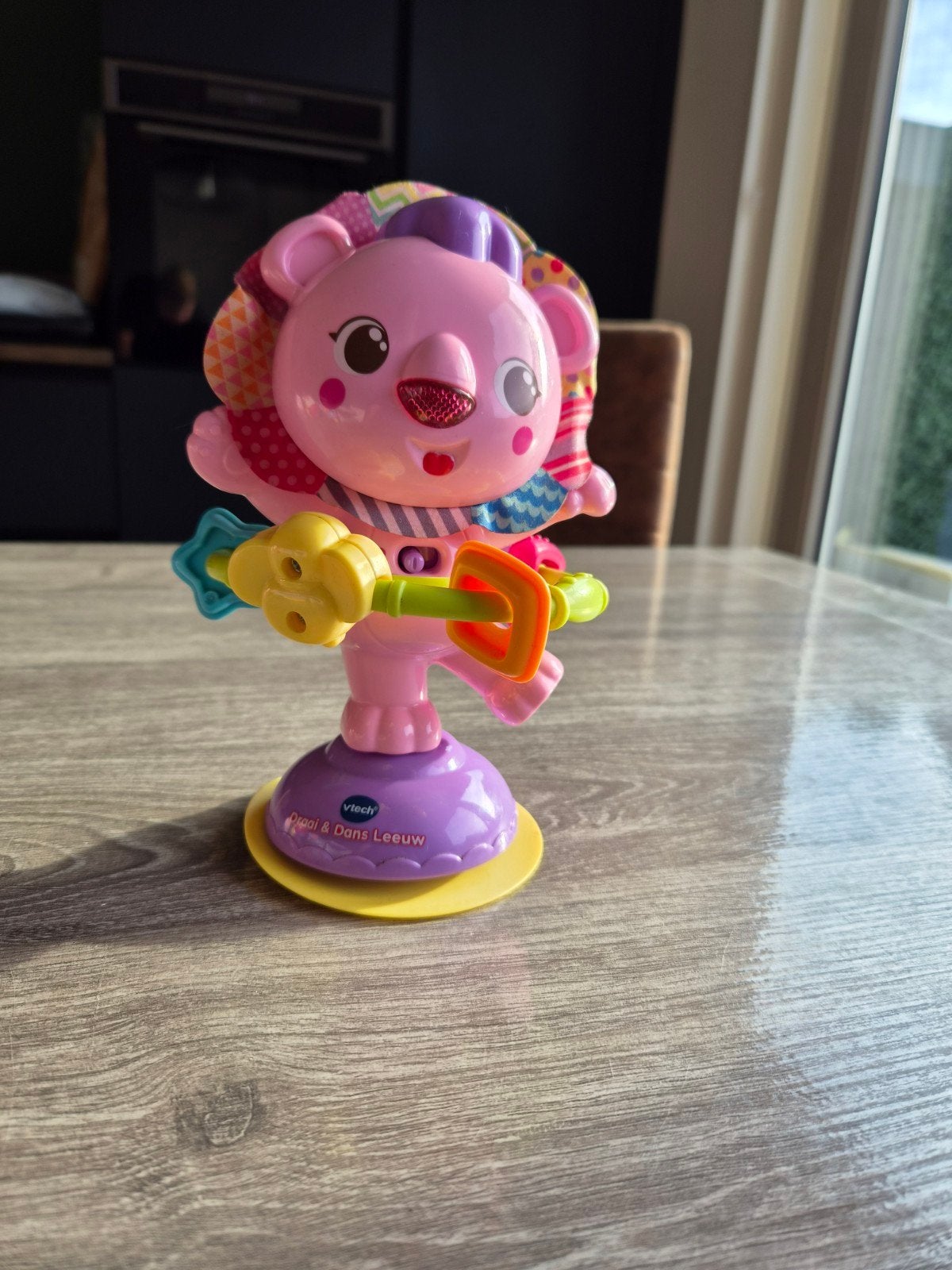 VTech Zuignap Leeuw - Speelgoed met lichte gebruikssporen, Ophalen, Gebruikt, Overige typen, Met geluid