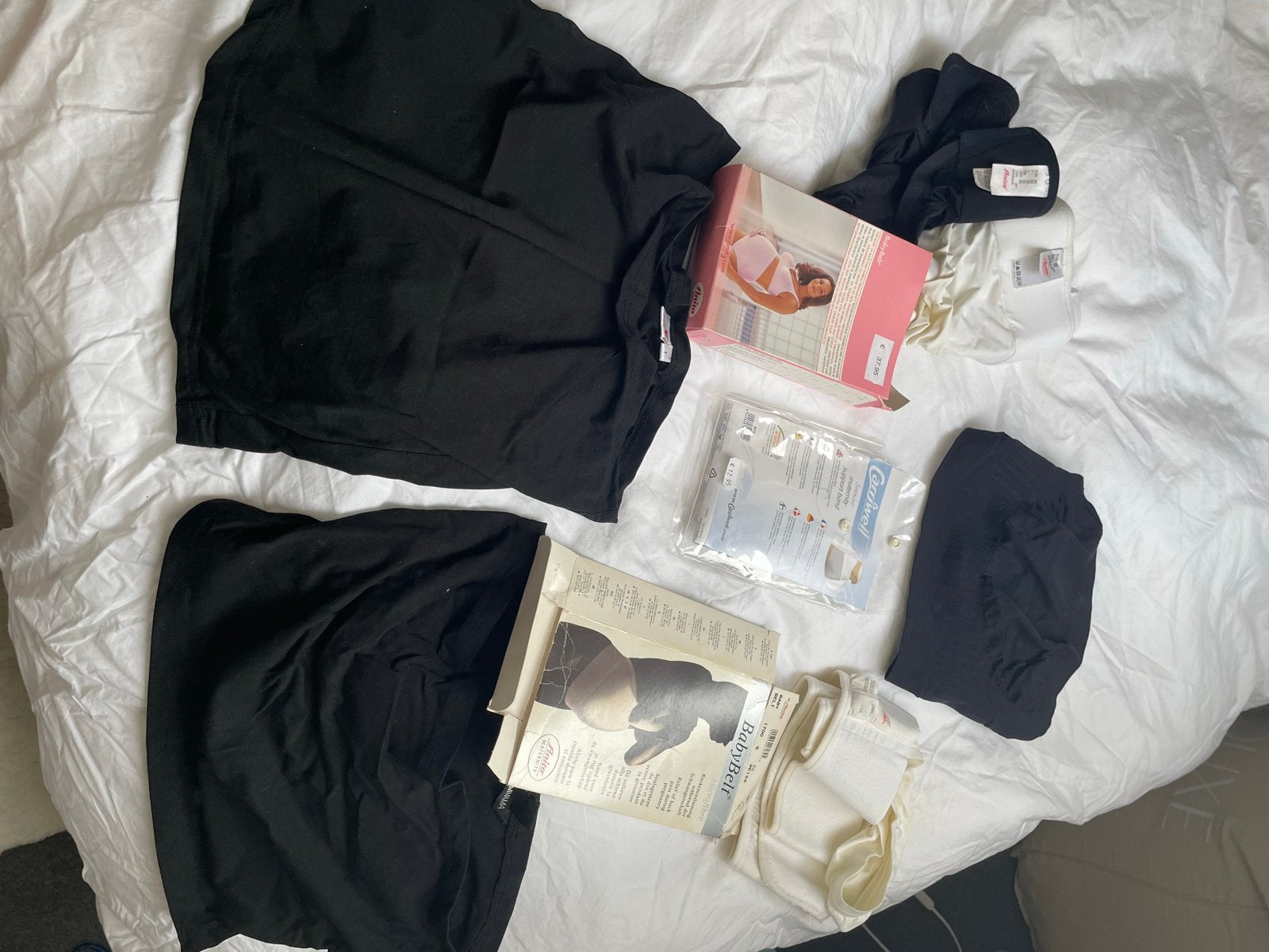 Zwangerschapskleding en buikbanden - Maat S, Kleding | Dames, Ophalen of Verzenden, Maat 36 (S), Gedragen, Zwart