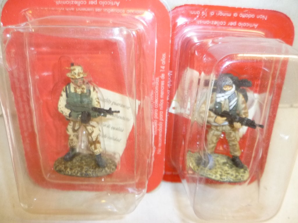 4 metalen figuurtjes militair 5,5cm hoog, Ophalen of Verzenden, Nieuw