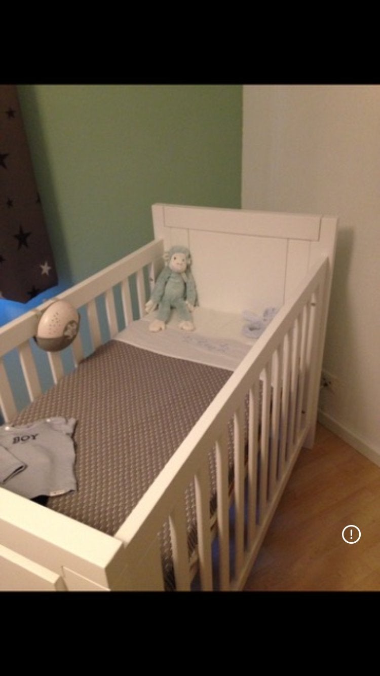 Complete set voor babykamer wit, Ophalen, Zo goed als nieuw, Ledikant