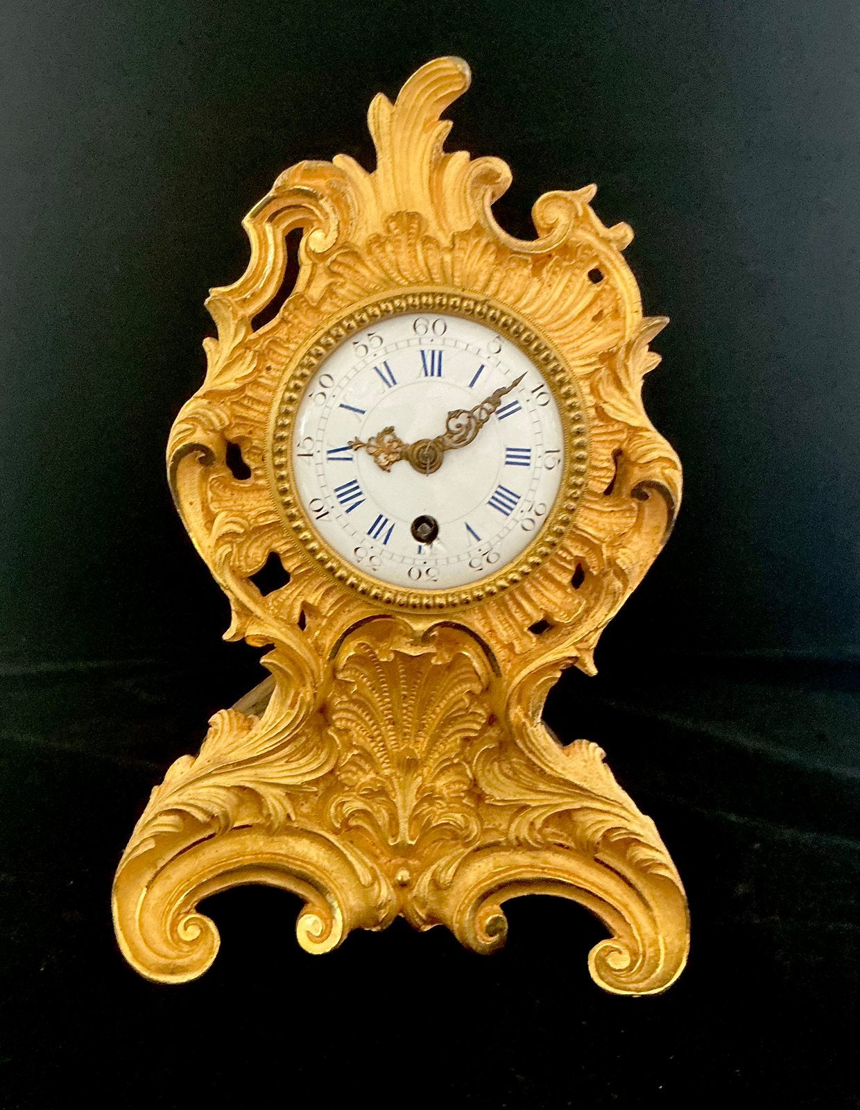 Directoire  mini pendule, vuurverguld., Ophalen