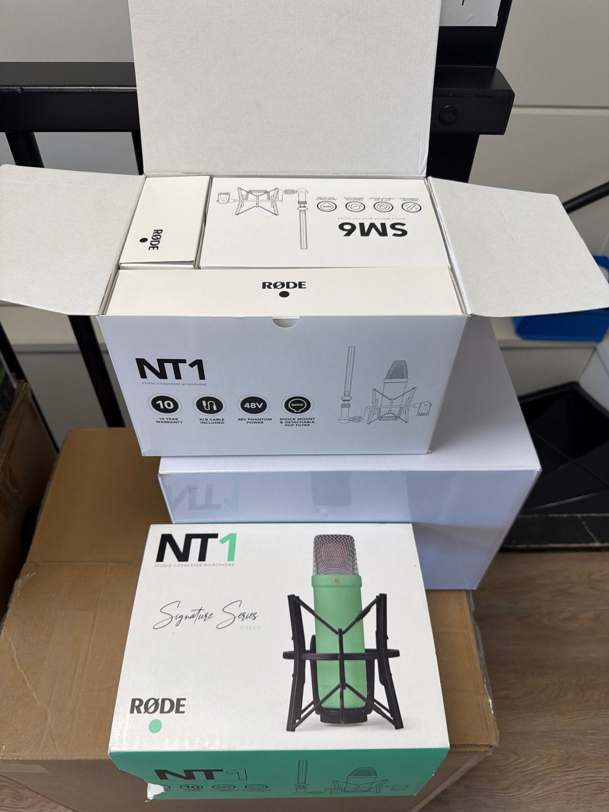 RODE NT1 Signature Series Groen Studiomicrofoon, Ophalen of Verzenden, Zo goed als nieuw, Studiomicrofoon