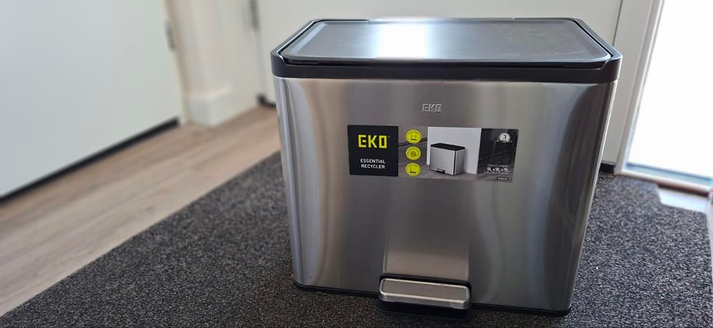 EKO pedaalemmer afvalbak 3x 9 ltr, Huis en Inrichting, Woonaccessoires | Prullenbakken, Ophalen of Verzenden, Zo goed als nieuw
