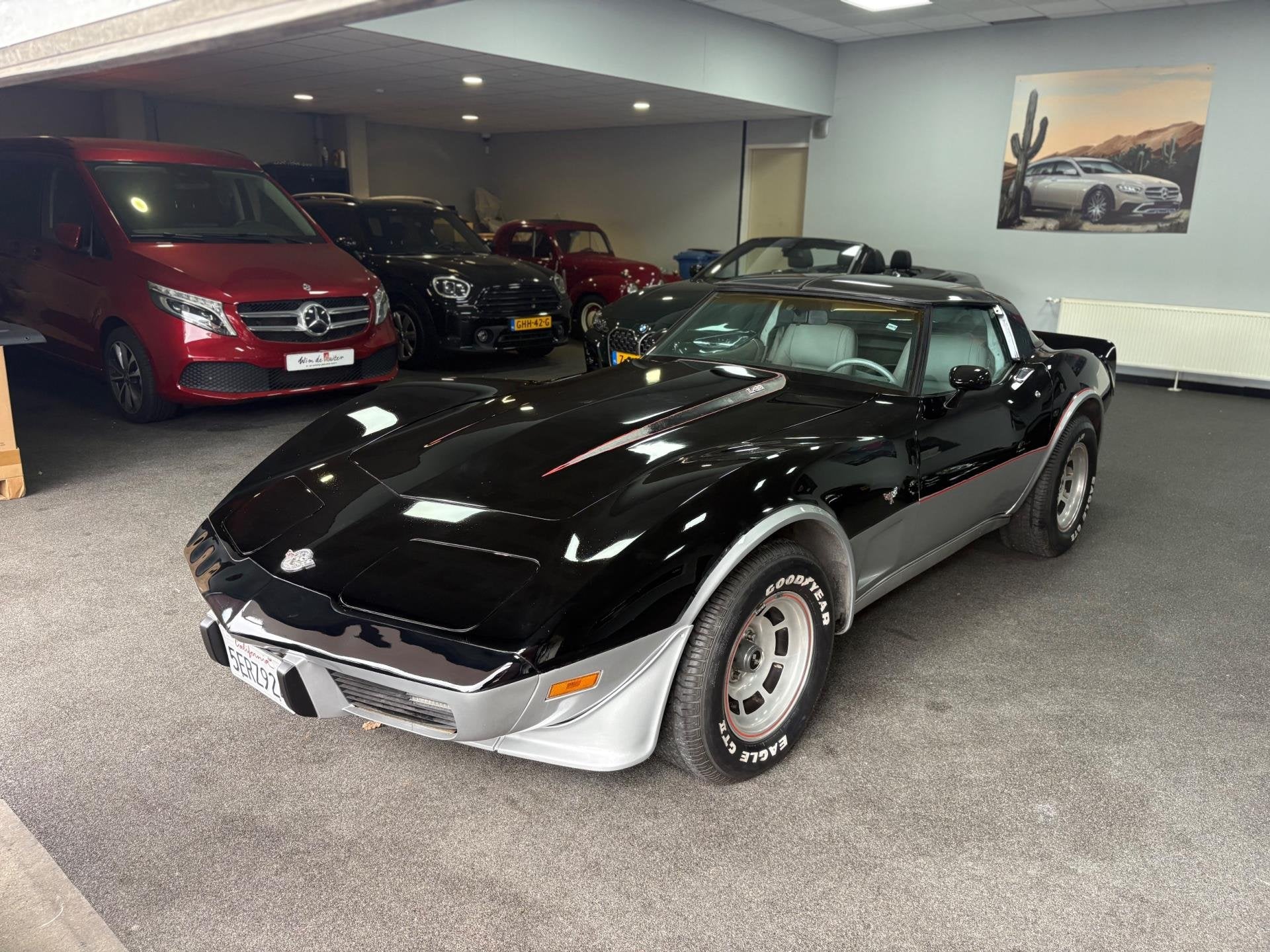 Chevrolet USA Corvette C3 Pace car, Auto's, Achterwielaandrijving, Gebruikt, Zwart, Bedrijf