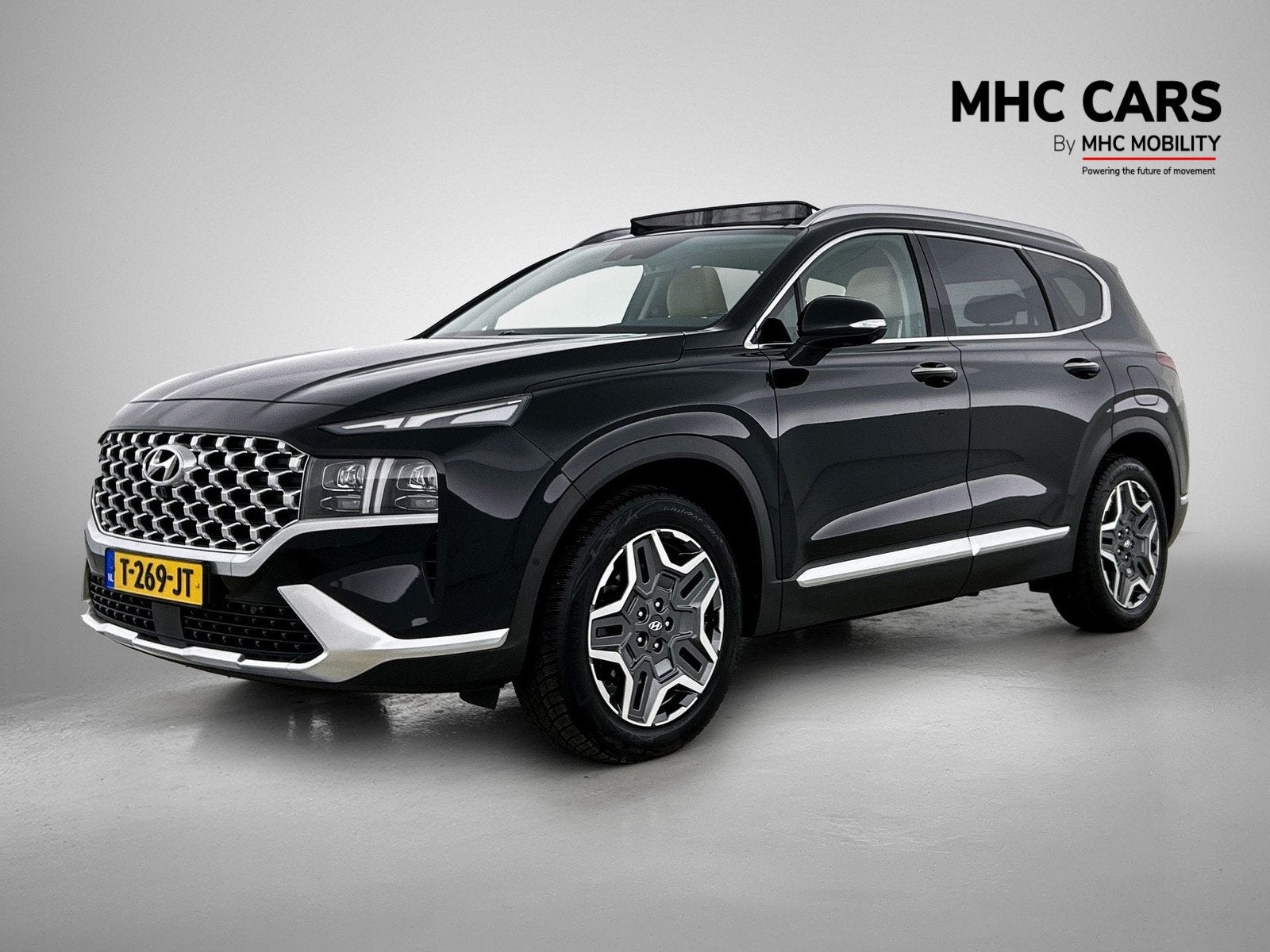 Hyundai Santa Fe 1.6 T-GDI HEV Premium Sky | Trekhaak | Navi, Auto's, Automaat, Santa Fe, Gebruikt, 4 cilinders