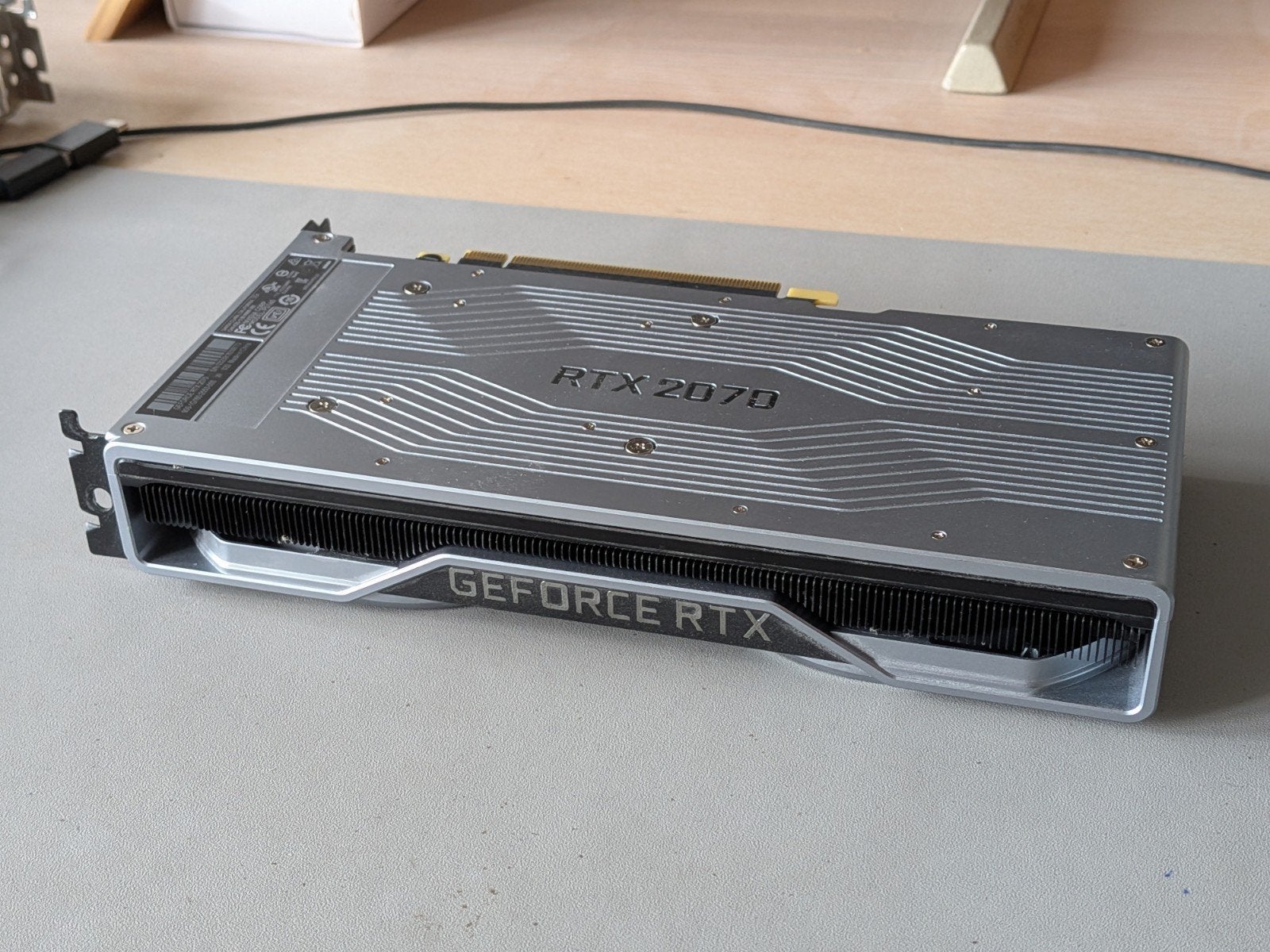 NVIDIA GeForce RTX 2070 8GB Grafische Kaart, Videokaart, Computers en Software, PCI-Express 3, Gebruikt, GDDR6, Ophalen of Verzenden