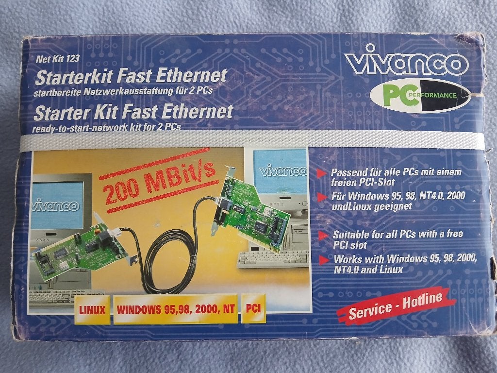 Vivanco Starterskit Fast Ethernet, Ophalen of Verzenden, Nieuw, Intern, Vivanco