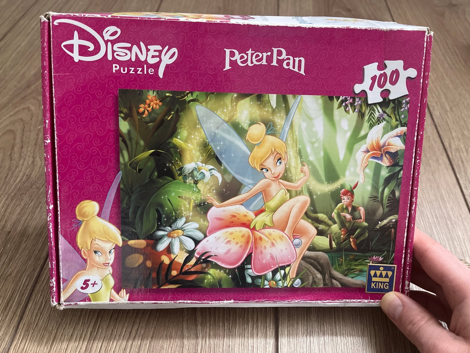 Disney Peter Pan Tinkerbell puzzel 100 stukjes, Ophalen of Verzenden, Meer dan 50 stukjes, Gebruikt, 6 jaar of ouder
