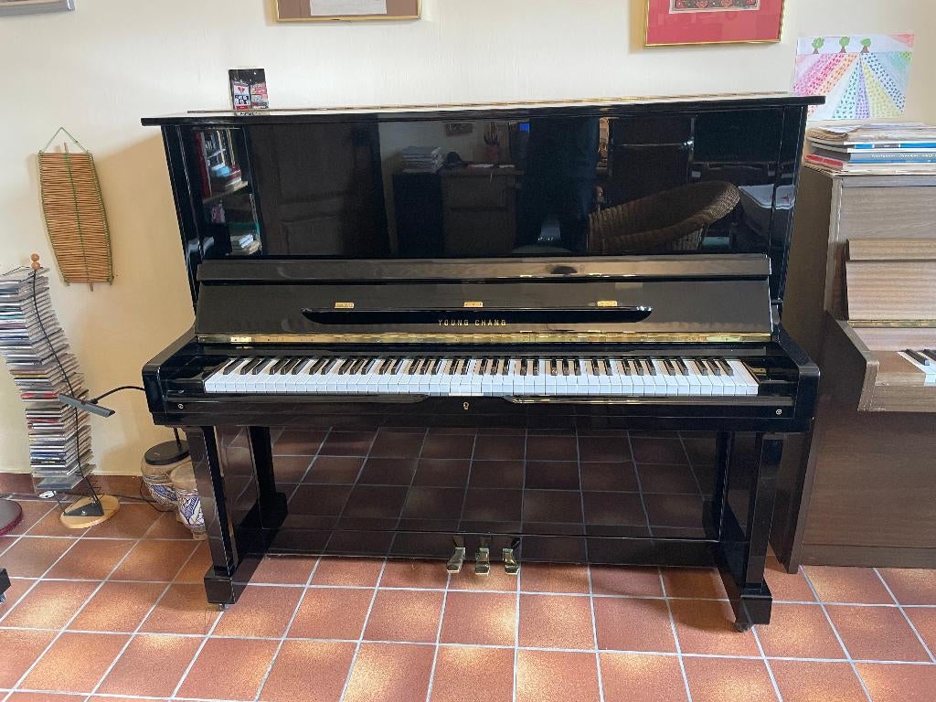 Nergens voor deze prijs !  Young Chang U131 & G.Adam piano, Zwart, Info@clemenshoffmanpianowereld.nl, Ophalen of Verzenden, Zo goed als nieuw