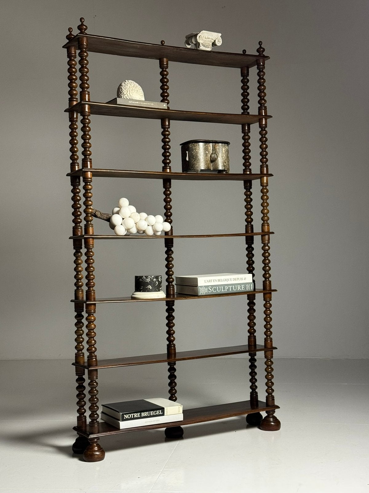 Bobbin boekenkast boekenrek frans antiek