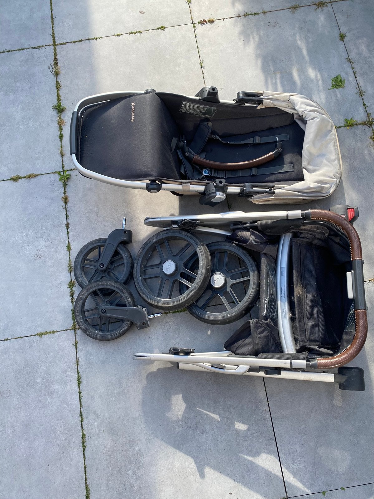 UPPABaby Vista kinderwagen, Gebruikt, Verstelbare duwstang, Combiwagen, Ophalen