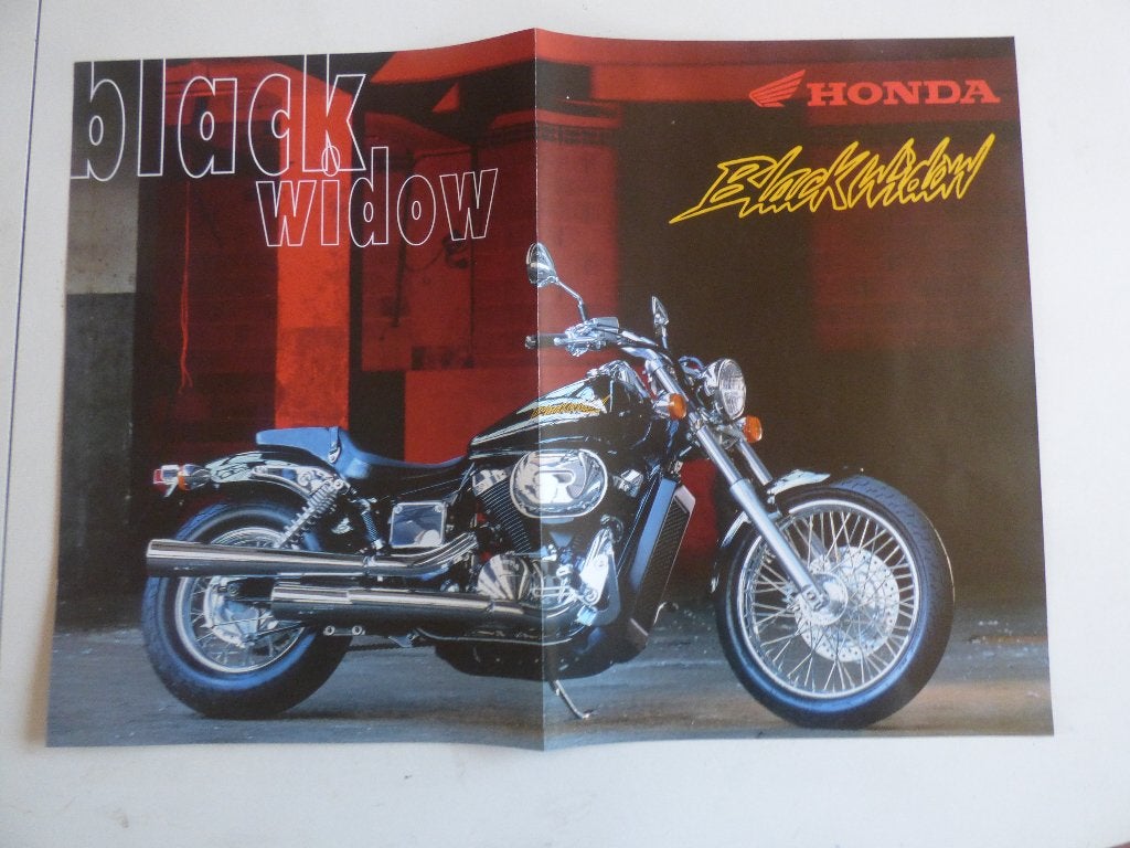 HONDA BLACK WIDOW VT750DC FOLDER, Motoren, Ophalen of Verzenden, Honda