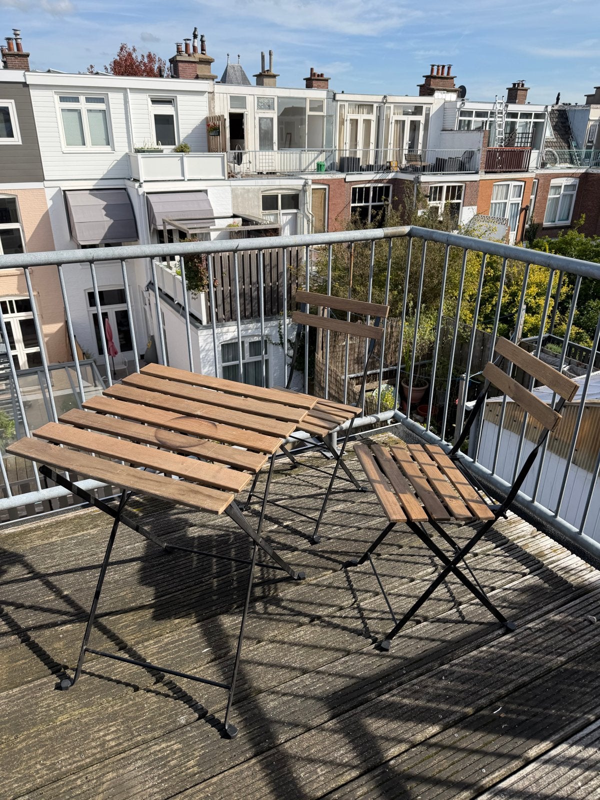 IKEA Tarno set: 2 stoelen en tafel, Ophalen, Gebruikt, Rechthoekig, Hout