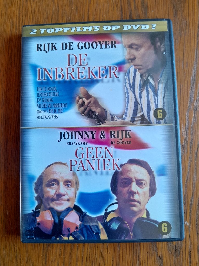 De inbreker / Geen paniek dvd, Cd's en Dvd's, Dvd's | Nederlandstalig, Gebruikt, Komedie, Alle leeftijden, Ophalen of Verzenden