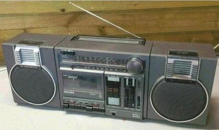 Philips rts7 d8234 radio met bluetooth vintage  jaren '80, Ophalen of Verzenden