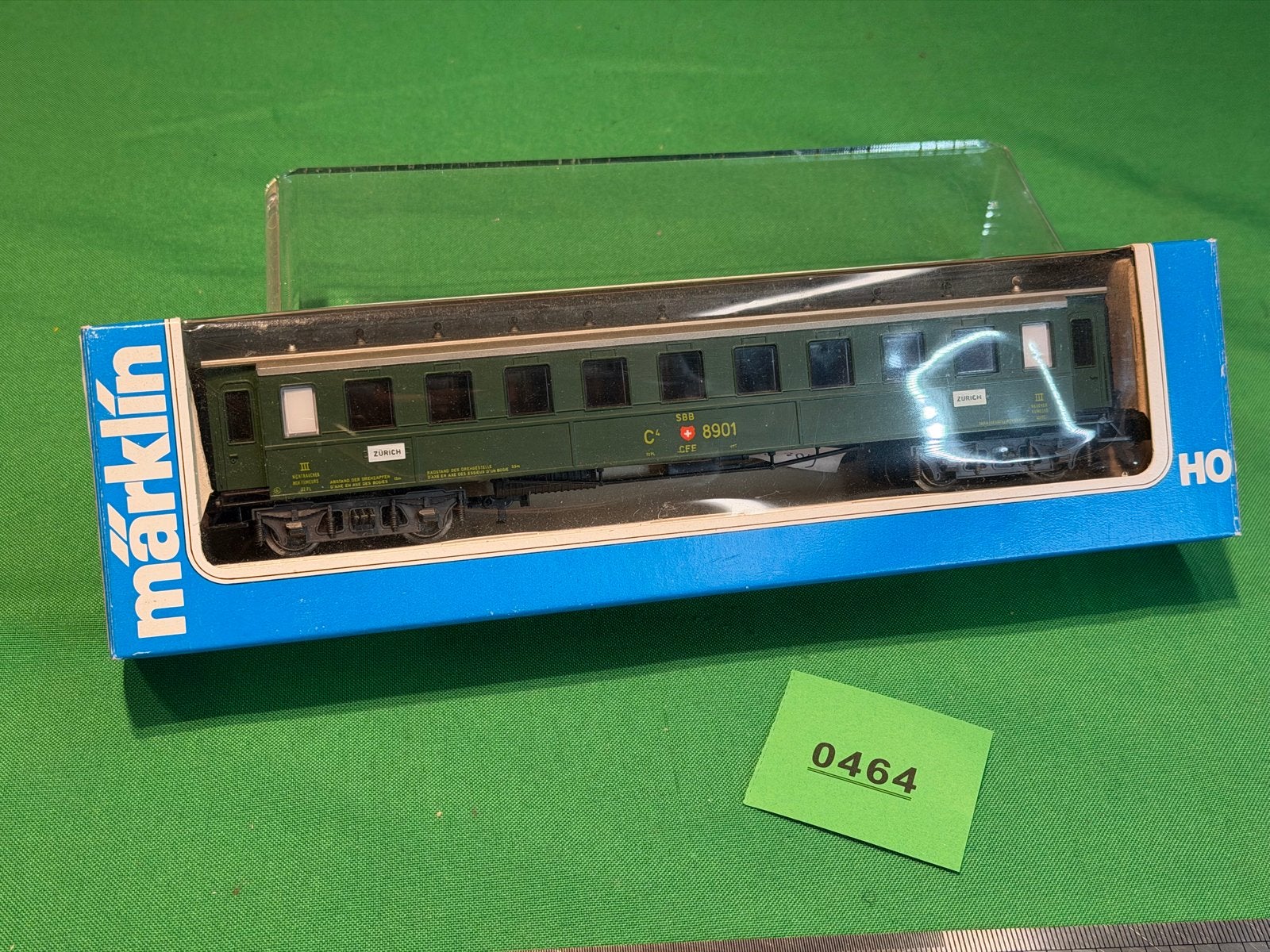 464- Märklin H0 C4 8901 SBB CFF Groene Wagon - nette staat, Ophalen of Verzenden, Zo goed als nieuw, Wagon, Märklin