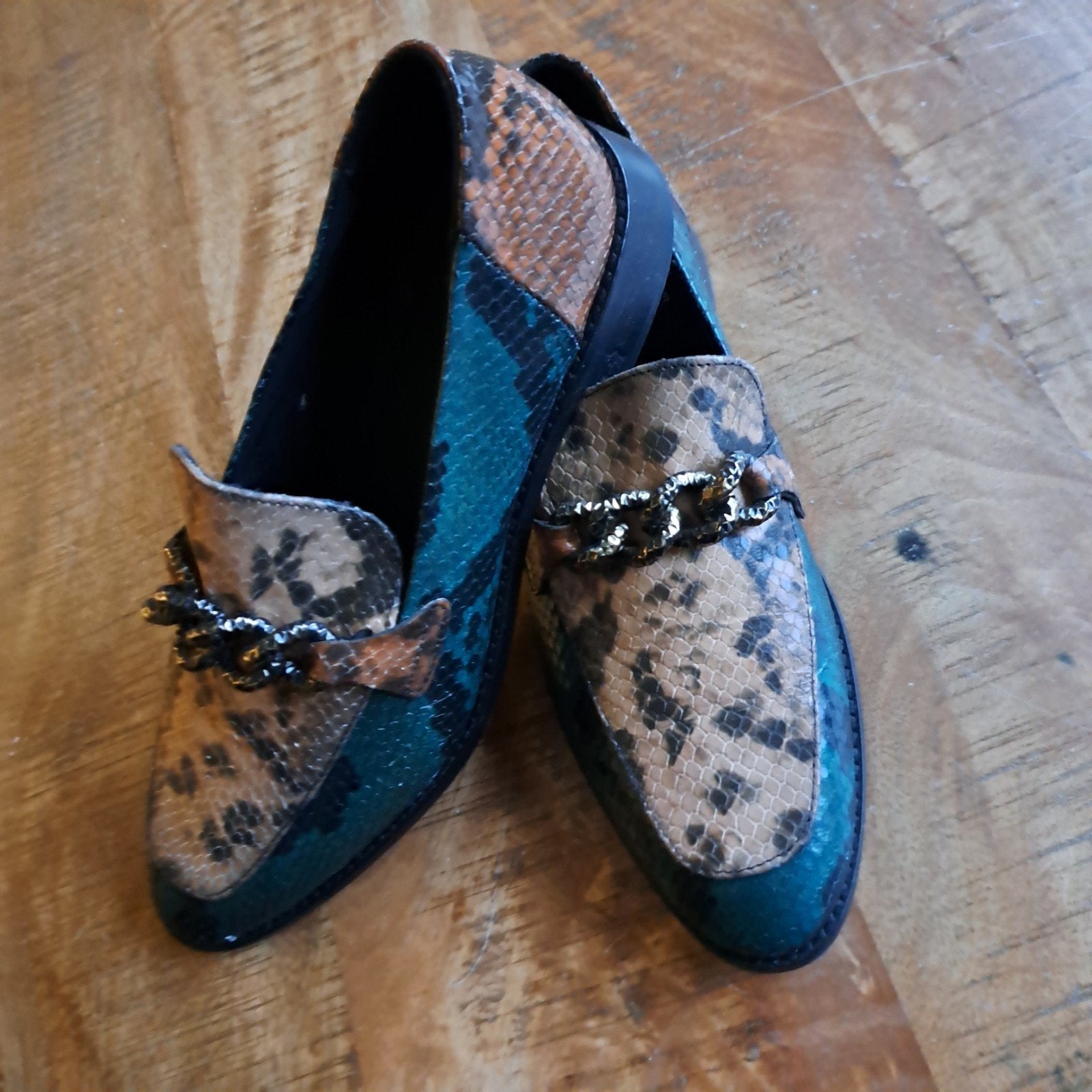 Scotch & Soda Loafers Maat 42 - Slangenprint, Kleding | Dames, Ophalen of Verzenden, Nieuw, Instappers