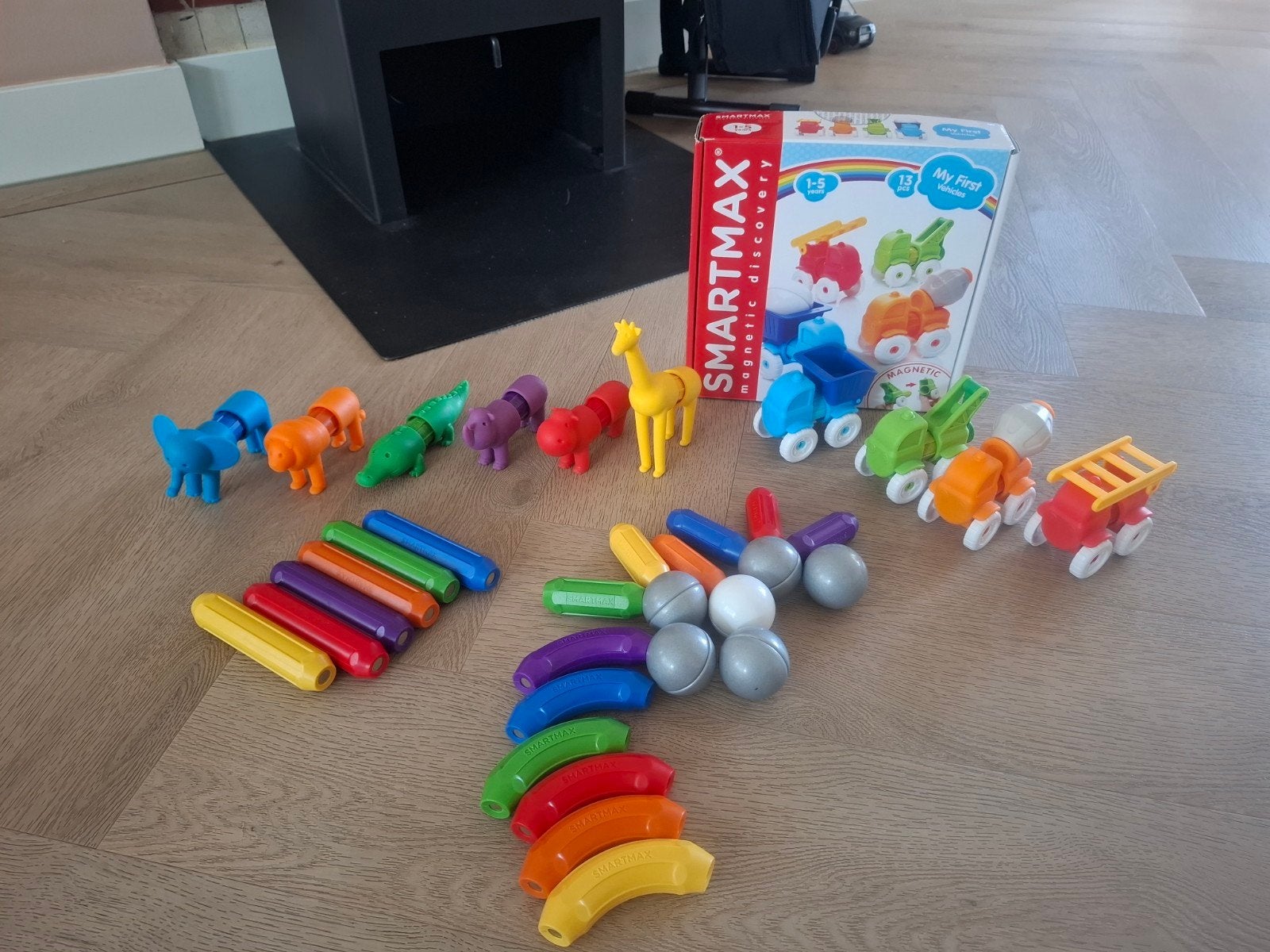 smartmax safaridieren/ voertuigen + extra ballen en staven, Ophalen of Verzenden, Gebruikt, Overige merken