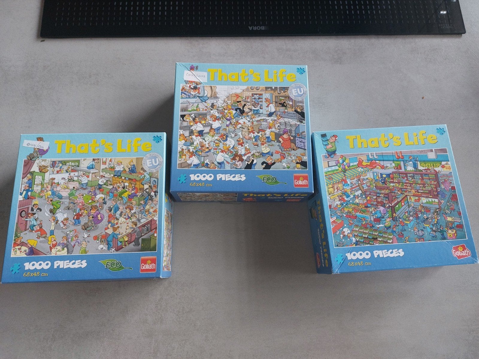 3x that's life puzzels 1000 stukjes compleet, Ophalen of Verzenden, 500 t/m 1500 stukjes, Gebruikt, Legpuzzel