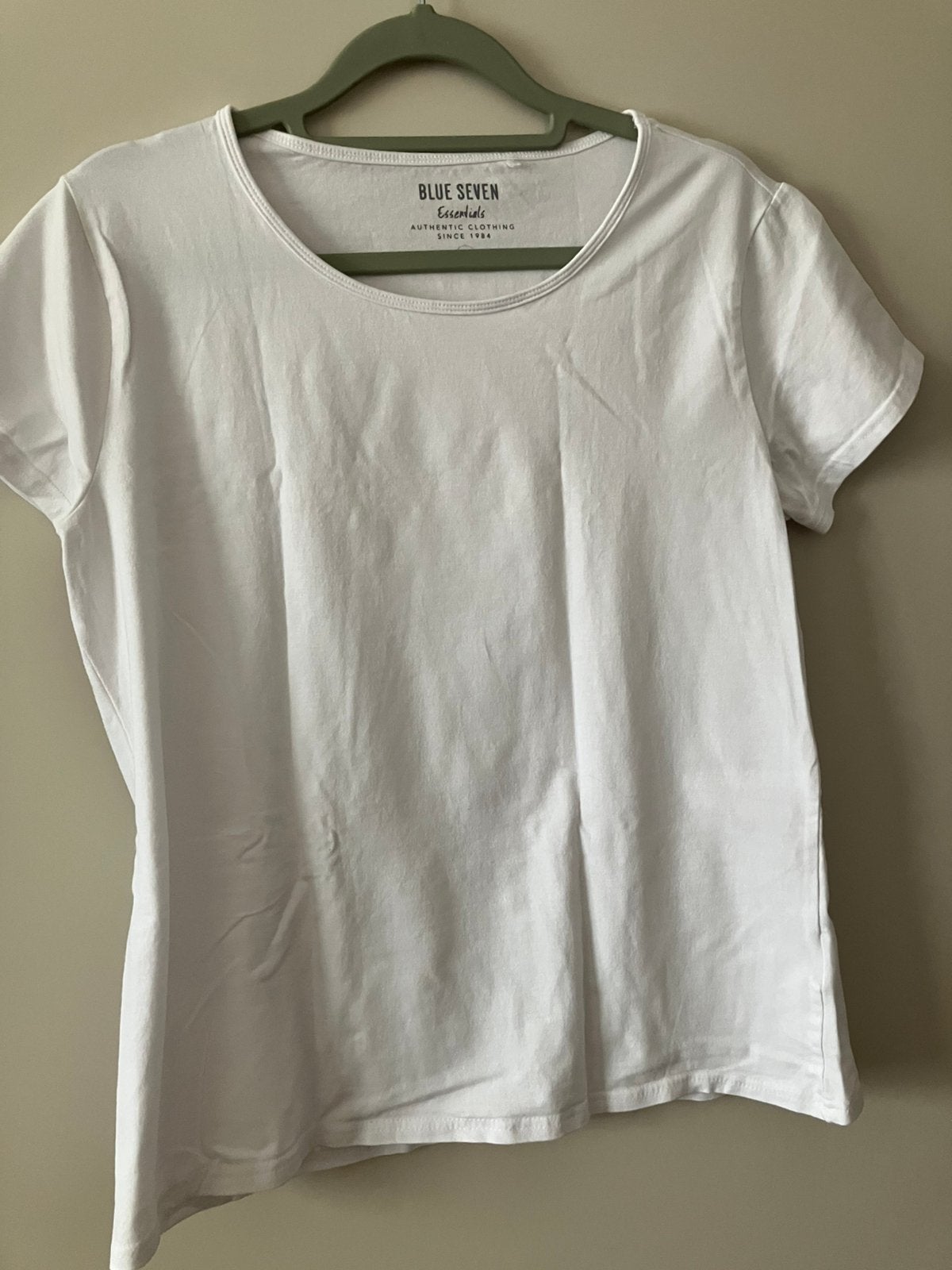 Nieuwe/wit t shirt stretch katoen /42-Bleu Seven, Wit, Maat 42/44 (L), Nieuw, Ophalen of Verzenden