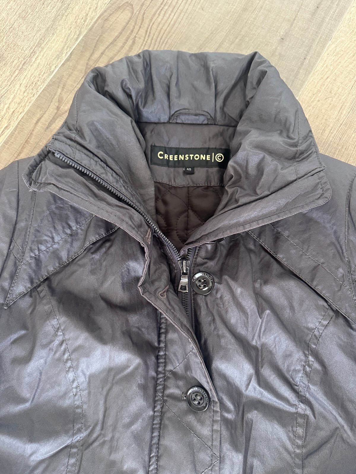 Jas winterjas Creenstone brons bruin maat 40 zgan, Kleding | Dames, Maat 38/40 (M), Bruin, Creenstone, Ophalen of Verzenden