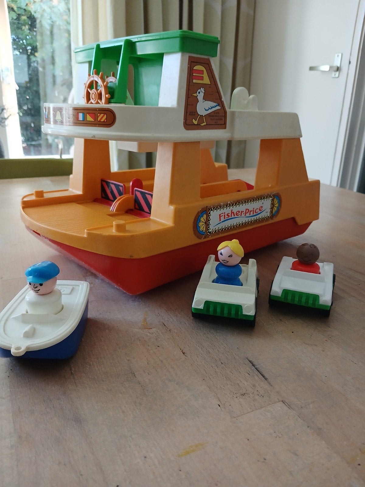 vintage fisher price veerboot, Ophalen of Verzenden, Speelset