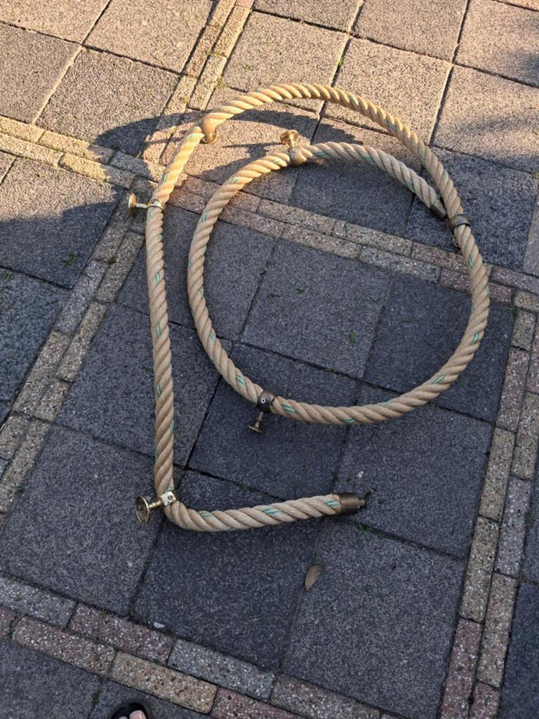 4 meter lange touw trapleuning, Ophalen