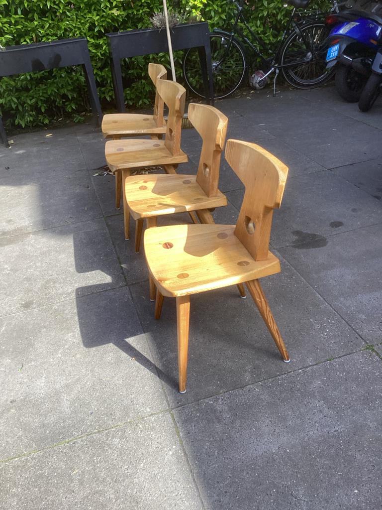 4x Jacob Kielland Brandt eetkamerstoelen, Ophalen of Verzenden