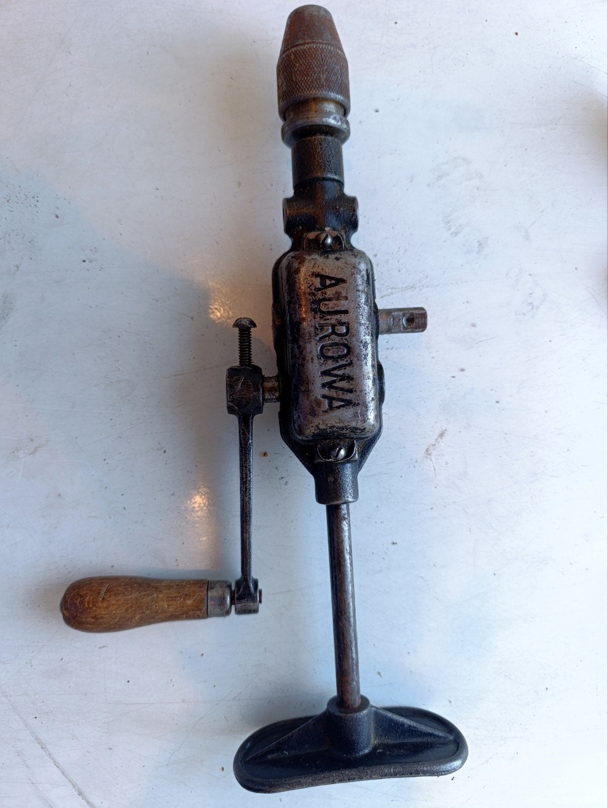 Vintage AUROWA handboor - Antieke boormachine, Ophalen of Verzenden