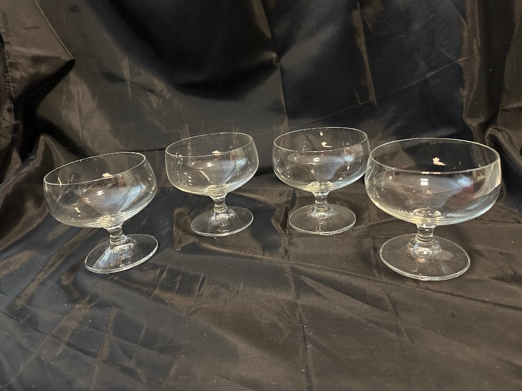 Design Set van 4 kristallen voorgerecht coupes, Ophalen of Verzenden, Gebruikt, Overige typen