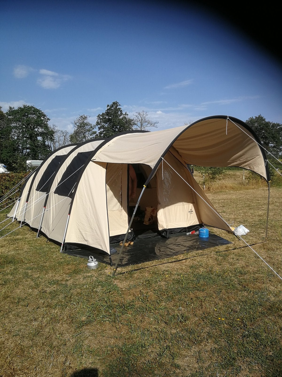 Obelink tunnel tent, Ophalen of Verzenden, Zo goed als nieuw, Tot en met 4