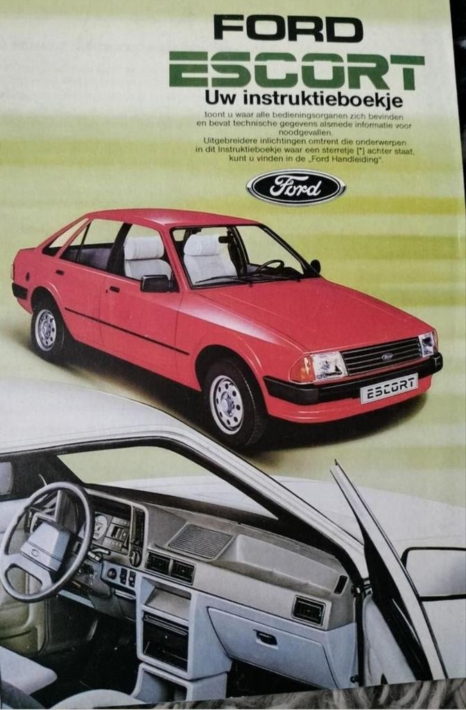 Instructieboekje FORD ESCORT 1983,84,85 NEDERLANDSTALIG, Ophalen of Verzenden