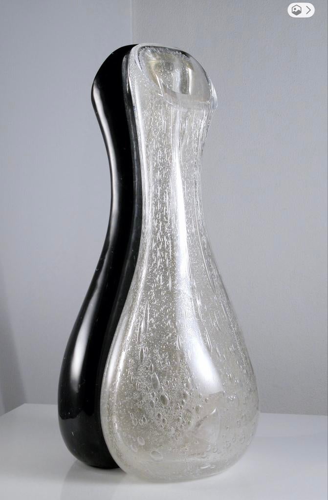 Unieke Tweeling Vazen: Murano Glas & Italiaans Marmer, Ophalen of Verzenden