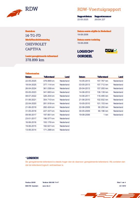 Chevrolet Captiva 2.4 Intro Edition 2WD APK 5-5-26/LPG3/STLV, Voorwielaandrijving, Gebruikt, Zwart, 4 cilinders