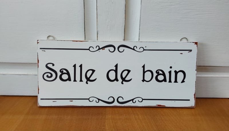 brocante tekstbordje badkamer, Tne New Beginnings, ., ,, Nieuw