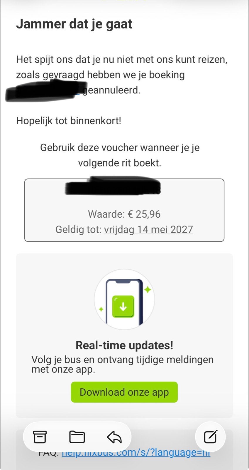 Flixbus voucher, Kortingsbon, Overige typen