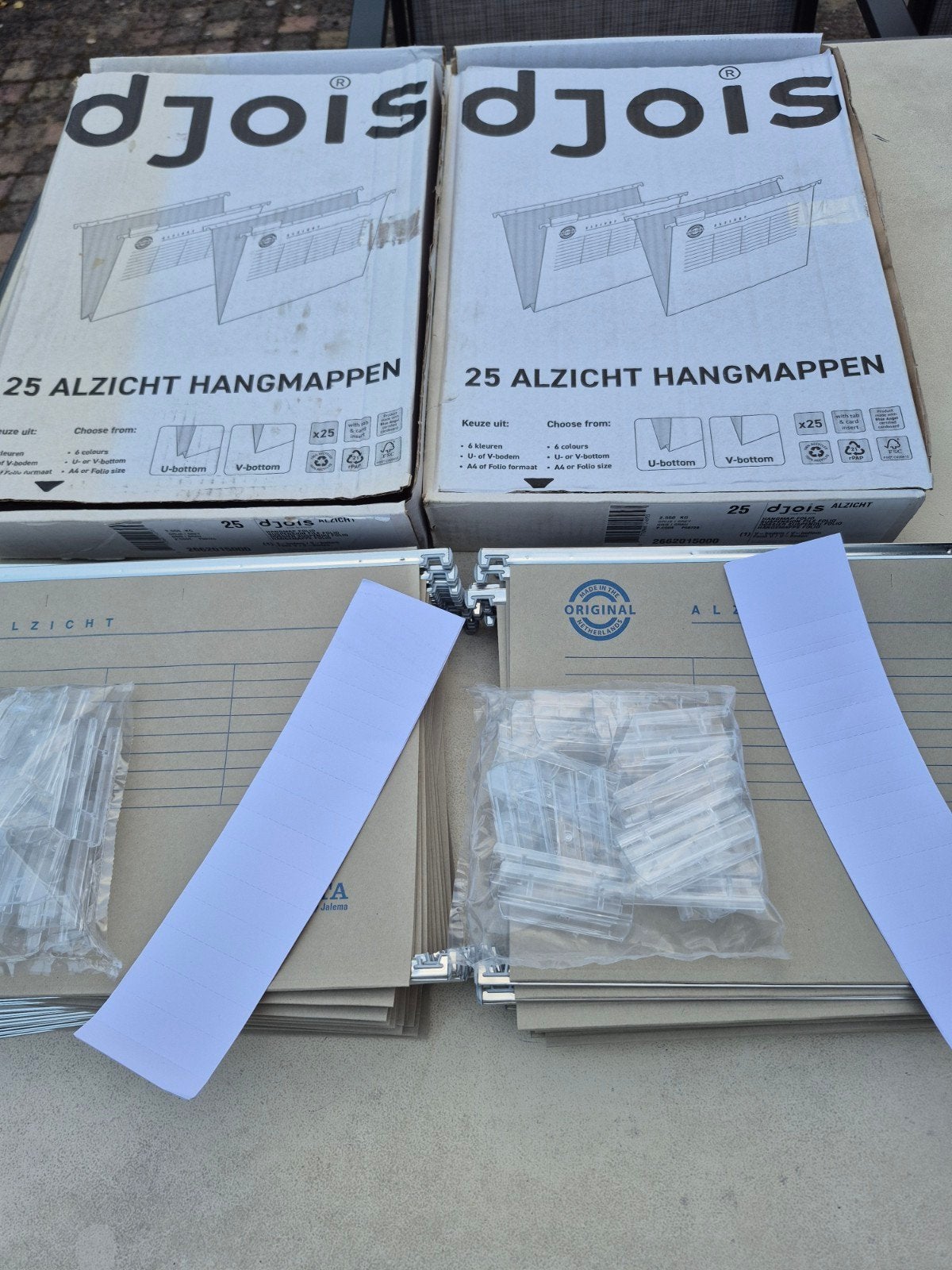 Atlana verticale hangmap Folio 365 mm met V-bodem 50 stuks, Ophalen of Verzenden